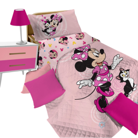 Minnie Mouse copriletto Trapuntato Singolo Disney