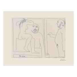 PEINTRE ET MODELE - 18 NOVEMBRE 1963 - Pablo Picasso