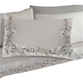 Completo letto Passiflora in flanella matrimoniale maxi - Laura Biagiotti
