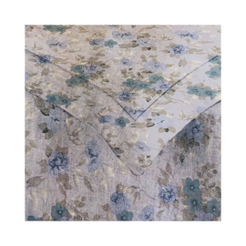 Completo lenzuola Flanella Jolie Marais - Cavalieri - Azzurro