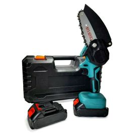 Mini elettrosega a doppia batteria motosega elettrica tagliarami 4'' valigia