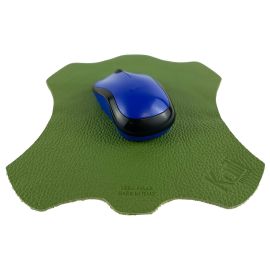 Tappetino per Mouse in Vera Pelle Made in Italy - Colore Verde