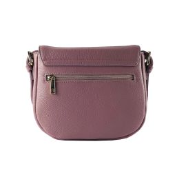 Borsa con Tracolla in Vera Pelle Made in Italy Col. Rosa Antico