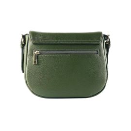 Borsa Donna con Tracolla in Vera Pelle Made in Italy Col. Verde