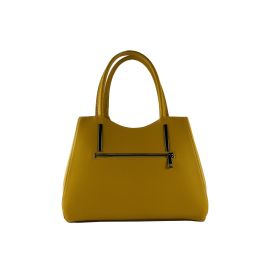 Borsa Donna a Mano in Vera Pelle Made in Italy Col. Giallo