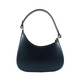 Borsa Donna Hobo in Vera Pelle Made in Italy Col. Nero