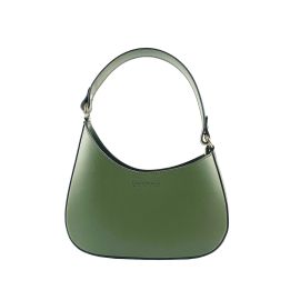 Borsa Donna Hobo in Vera Pelle Made in Italy Col. Verde