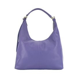 Borsa a spalla Morbida in Vera Pelle Made in Italy Col. Viola