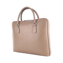 Borsa Business Unisex in Vera Pelle Made in Italy Col. Taupe