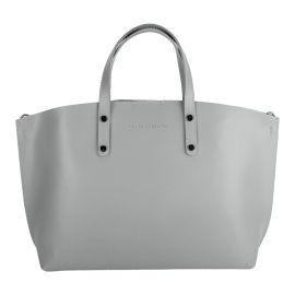 Borsa Donna a Mano in Vera Pelle Made in Italy Col. Grigio