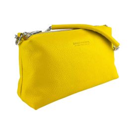 Borsa Donna a Mano in Vera Pelle Made in Italy Col. Giallo 2 