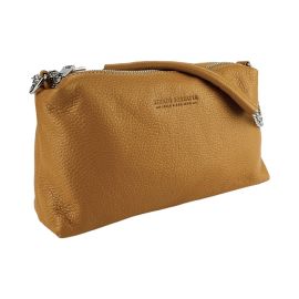 Borsa Donna a Mano in Vera Pelle Made in Italy Col. Cognac 3