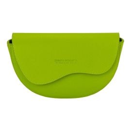 Borsa Donna a Bandoliera in Vera Pelle Made in Italy Col. Lime