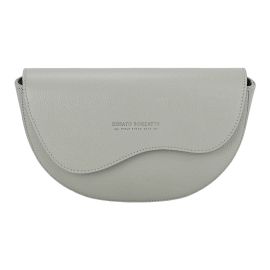 Borsa Donna a Bandoliera in Vera Pelle Made in Italy Col. Ghiaccio