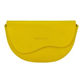 Borsa Donna a Bandoliera in Vera Pelle Made in Italy Col. Giallo