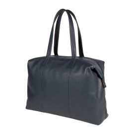 Borsa Shopping Trasformabile in Bauletto in Vera Pelle - Col. Blu