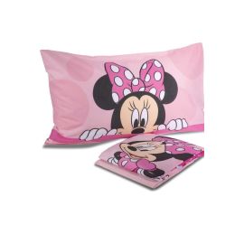 Completo Lenzuola Minnie Mouse Rosa letto singolo Disney puro cotone 100%