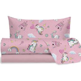 Completo letto 1 piazza filato UNICORN