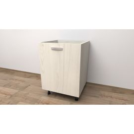 MOBILE BASE 60 COMPRESO DI ANTA, H 72 CM L 60 CM P 55,5 CM, SPEDIZIONE IN KIT LARICE BIANCO