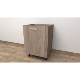 MOBILE BASE 60 COMPRESO DI ANTA, H 72 CM L 60 CM P 55,5 CM, SPEDIZIONE IN KIT OLMO