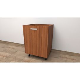 MOBILE BASE 60 COMPRESO DI ANTA, H 72 CM L 60 CM P 55,5 CM, SPEDIZIONE IN KIT NOCE