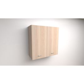PENSILE SCOLAPIATTI H 90xL 60xP 33 COMPLETO DI SCOLAPIATTI IN ACCIAIO INOX ROVERE