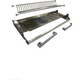Scolapiatti da Incasso con Telaio in Acciaio Inox 56 cm