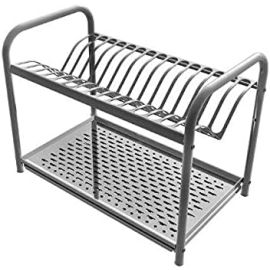 SCOLAPIATTI CON BASE DI APPOGGIO E CON RACCOGLIGOCCE IN ACCIAIO INOX IN VARIE MISURE (70 CM)