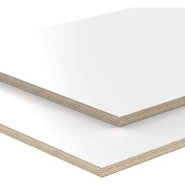 Pannello di legno compensato,spessore 18 mm tagliato a misura - antigraffio, antiurto, resistente allo sporco e idrorepellente per il rivestimento melamminico sopra e sotto (120x30)