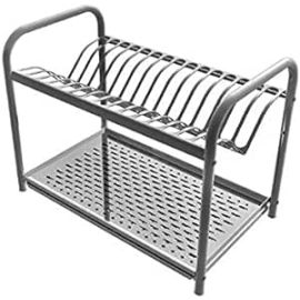 SCOLAPIATTI CON BASE DI APPOGGIO E CON RACCOGLIGOCCE IN ACCIAIO INOX IN VARIE MISURE (60 CM)