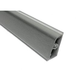 Alzatina per piani da cucina,  lunghezza 1 metro completa di finali in colore Inox