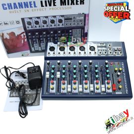 MIXER PROFESSIONALE 7 CANALI USB MP3 PIANOBAR DJ KARAOKE lettore MP3 digitale USB bluetooth