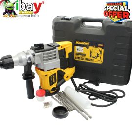 Trapano Scalpellatore martello demolitore 1680W 6Kg di pura potenza n970min.Punte in omaggio