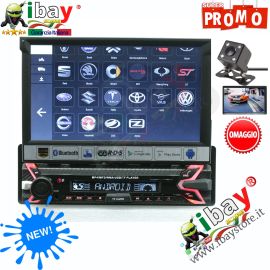 AUTORADIO ANDROID STEREO AUTO SCHERMO A SCOMPARSA 1DIN GPS WIFI MIRROR BLUETOOTH