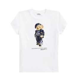 Polo ralph lauren t-shirt donna - bear slim-fit orsetto	