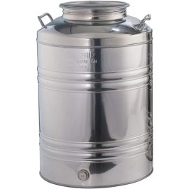 SANSONE Contenitore AGGRAPPATO Olio Fusto Alimentare Acciaio DAMIGIANA BIDONE (50 Litri)