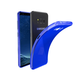 Cover Morbida per Samsung S10 opaco satinato Lucky Case Blu