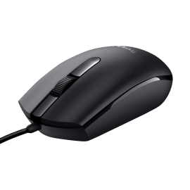 Trust Basi - Mouse a Filo con 3 Pulsanti: Semplicità  e Comfort per PC, Macbook, Mac e Computer
