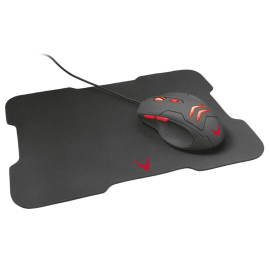 Set Tappeto Mousepad Gaming e Mouse Ottico con Illuminazione Led Omega Varr Gaming