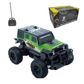 Auto radiocomandata Radiocom - Jeep Wrangler 1:24 Green - L'Avventura in Scala 