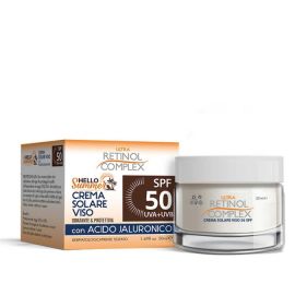 Crema solare viso SPF 50 Retinol Complex con acido ialuronico e moringa