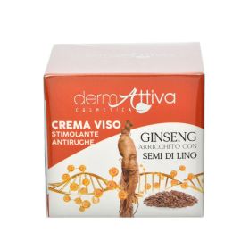 Crema viso Ginseng e Semi di Lino Dermattiva da 50 ml - Idratazione e nutrimento per una pelle radiosa