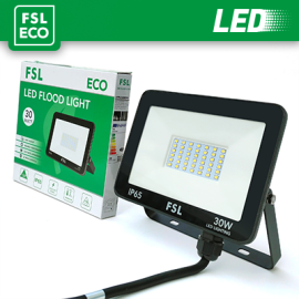 Proiettore LED Esterno 30W Nero IP65 - Illuminazione Efficace per Giardino e Cortile