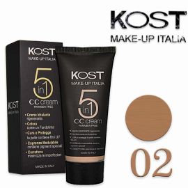 CC Cream 5 in 1 KOST 02 Make Up Italia - Coprenza Perfetta e Protezione UV