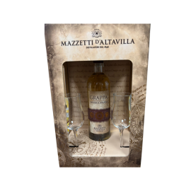 GRAPPA MAZZETTI + 2 BICCHIERI DA 50 CL