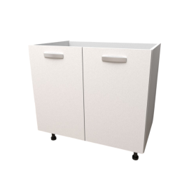 Base per lavello d’appoggio completa di 2 ante spedizione in kit Lunghezza 80 Profondità 55 Altezza 72 esclusi piedini Altezza piedini 10 cm