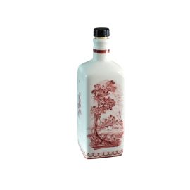Bottiglia in ceramica di castelli dipinta a mano - cl 100