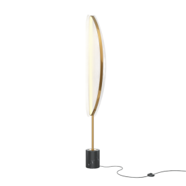 lampada da terra moderna piantana Breeze colore ottone luce LED