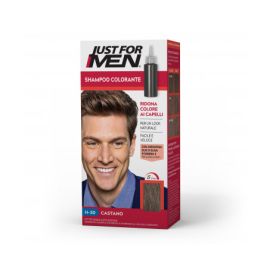 JUST FOR MEN - Shampoo Colorante capelli uomo colore castano