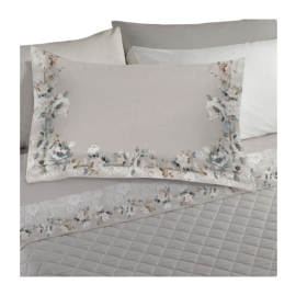 Completo letto Passiflora in flanella matrimoniale maxi - Laura Biagiotti B